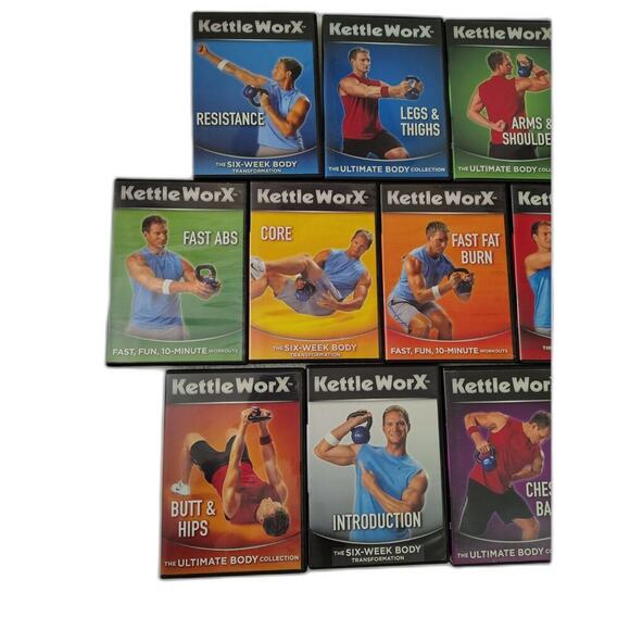 Kettle Worx The Six-Week Body Transformation 10 DVD Video Compilation Set - Picture 3 of 4